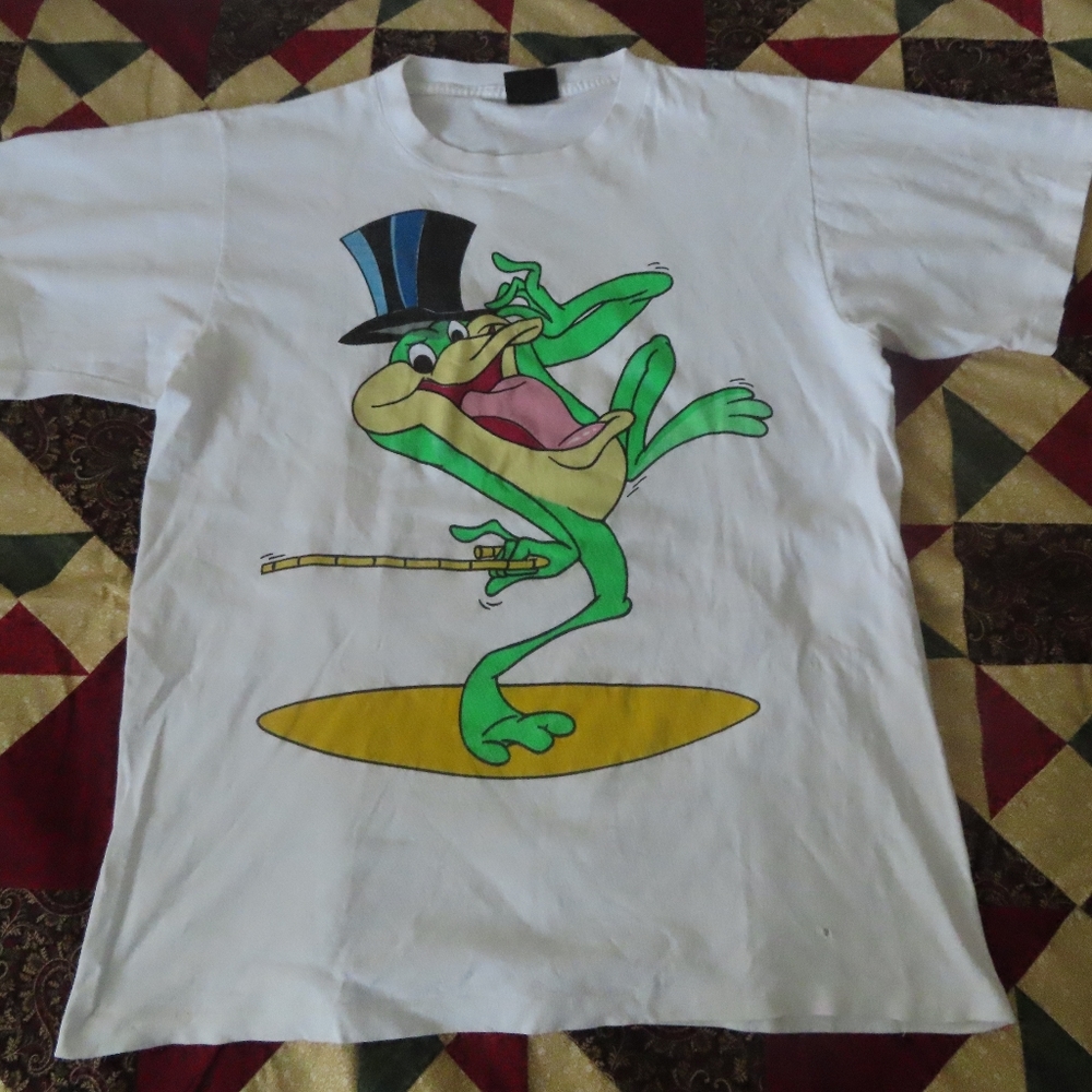 Vintage 1990s Warner Bros Michigan J Frog Ribit T-Shirt Size XL
